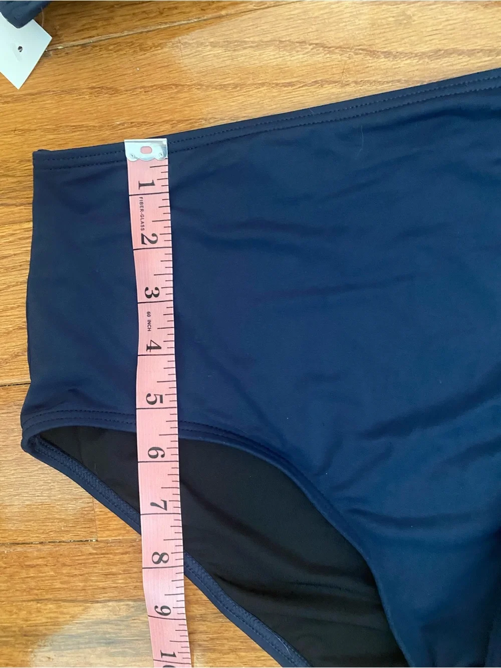 LOFT Beach NWT Navy Ruffle High Waist Bikini Set Size S Two Piece Swimwear - Picture 8 of 11